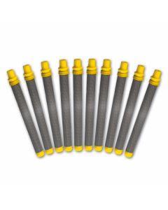 Filtre à pistolet jaune ; set de 10 pièces ; 100 MA ; fin